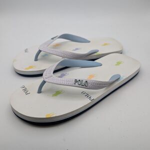 Ralph Lauren White/POW sandals 8/9